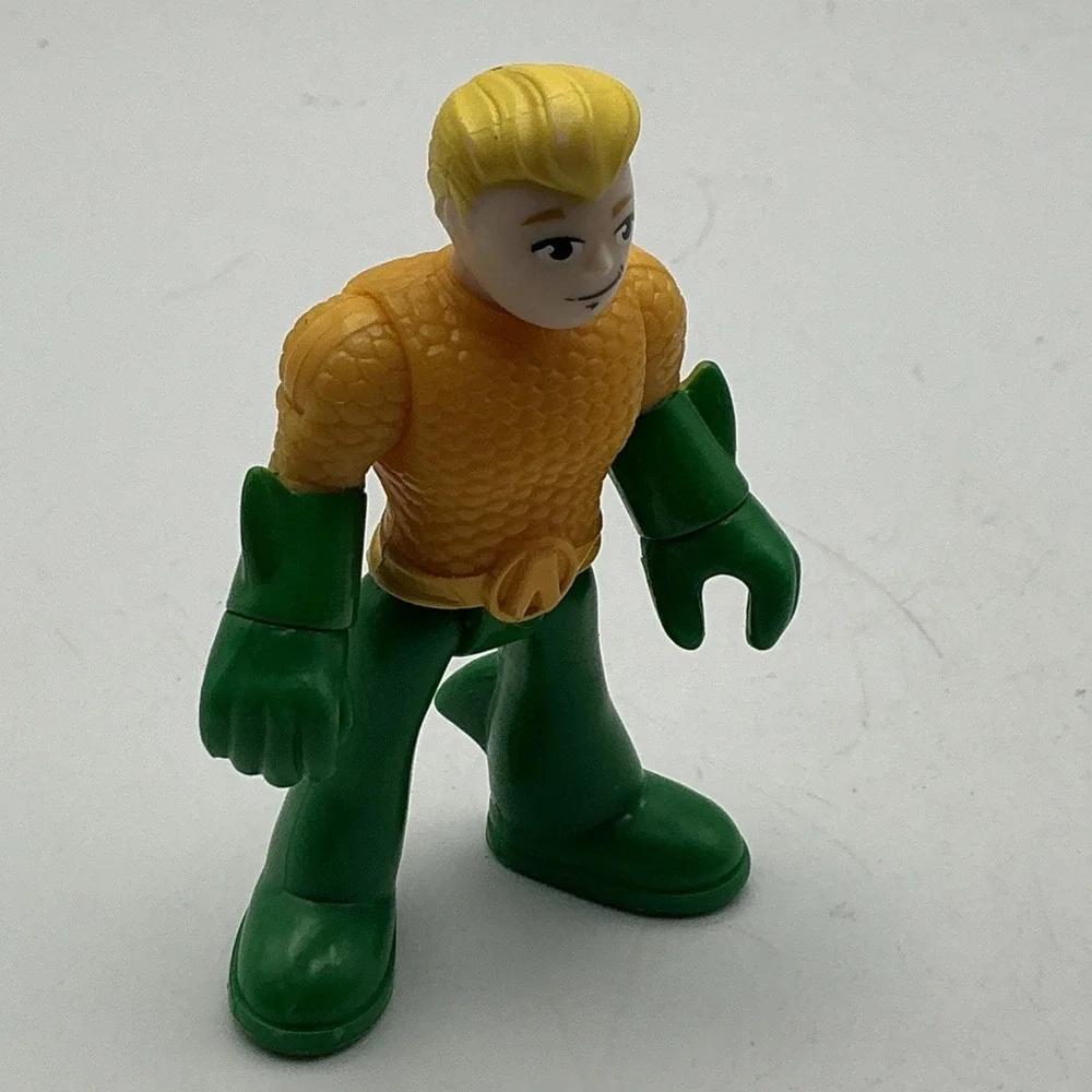 Lot of 4 Toy Figures Donkey Kong Mario Kart Racer, Luigi, Aquaman, Cocomelon